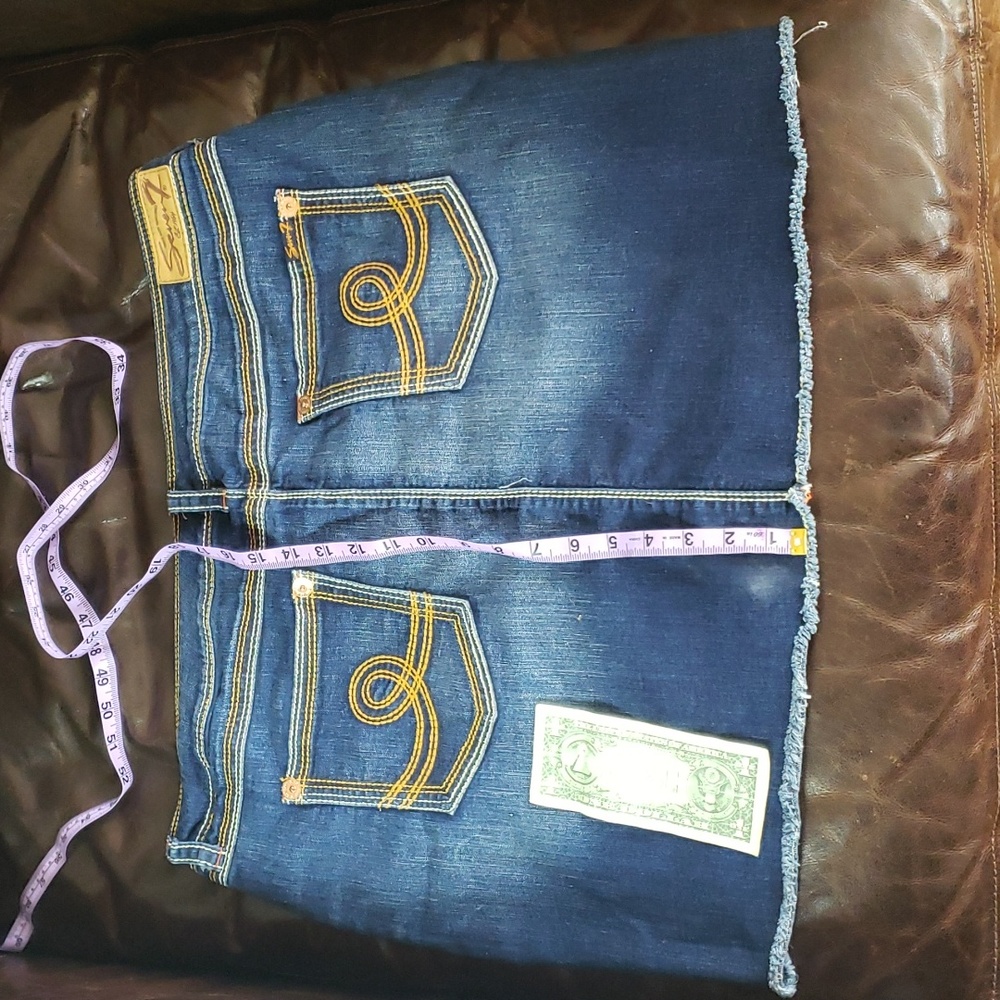 Seven 7 Luxe Denim, sz 18, jean skirt